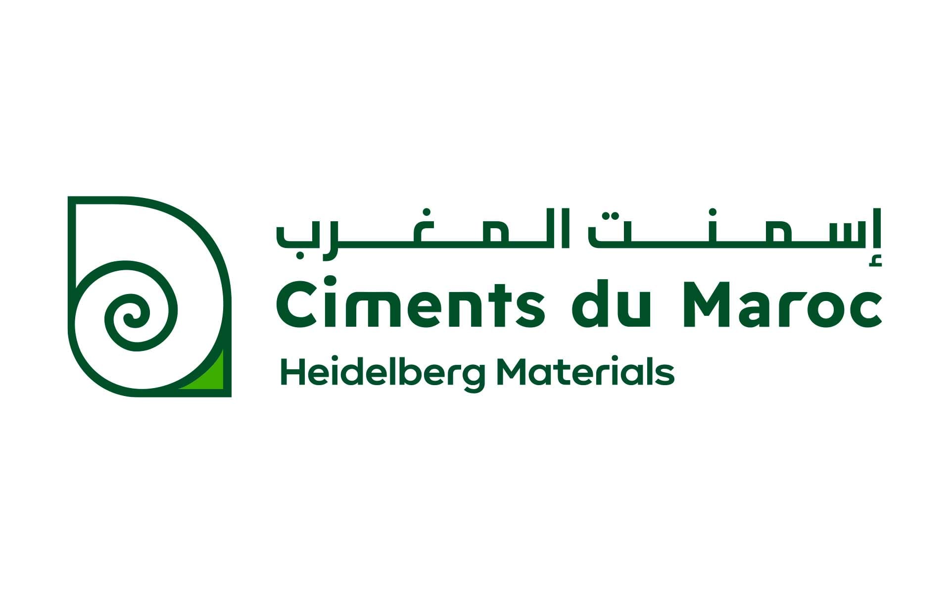Logo de la nouvelle identité visuelle Ciments du Maroc