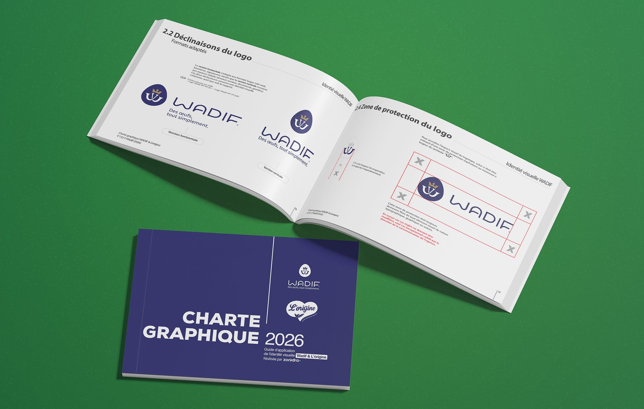 wadif-38 Charte graphique architecture de marque agroalimentaire Maroc agence de branding casablanca