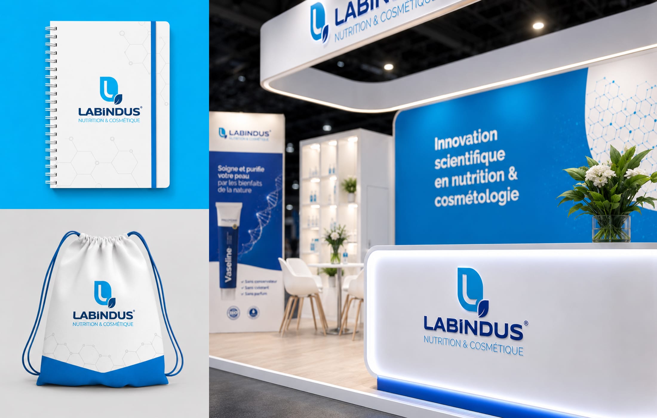 stand laboratoire pharmaceutique cree par zonidra agence de développement de marque a casablanca